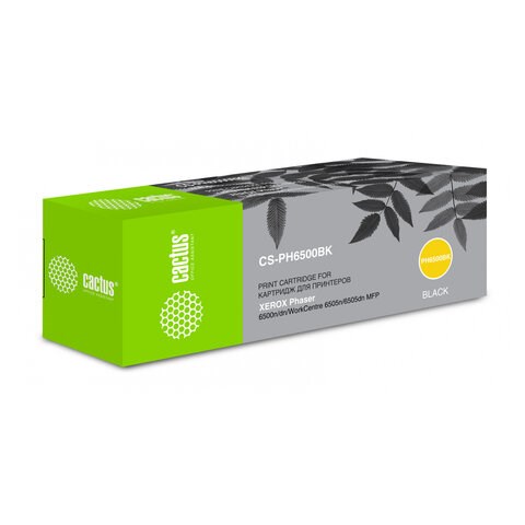 Картридж лазерный CACTUS (CS-PH6500BK) для XEROX Phaser 6500/WC6505, черный, ресурс 3000 стр. 362587