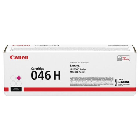 Картридж лазерный CANON (046HM) i-SENSYS LBP653Cdw / 654Cx / MF732Cdw / 734Cdw, пурпурный, ресурс 5000 страниц, оригинальный, 1252C002 363234