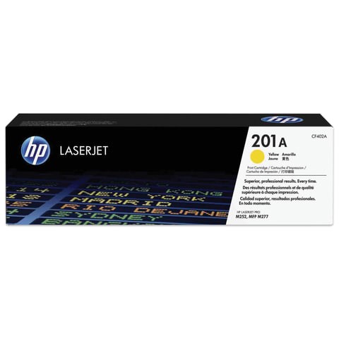 Картридж лазерный HP (CF402A) LaserJet Pro M277n/dw/M252n/dw, №201A, желтый, оригинальный, ресурс 1400 страниц 361694