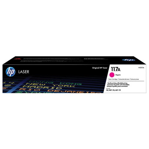Картридж лазерный HP (W2073A) для HP Color Laser 150a/nw/178nw/fnw, №117A, пурпурный, оригинальный, ресурс 700 страниц 363310
