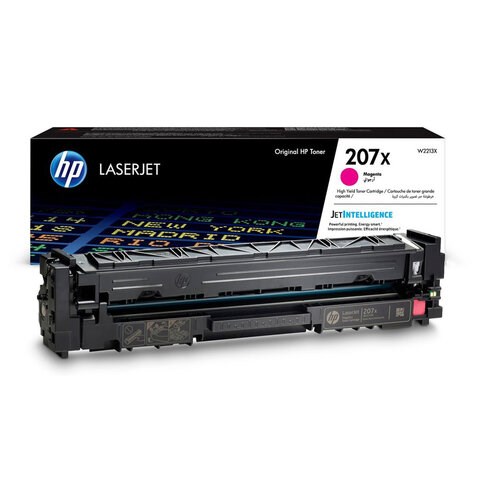 Картридж лазерный HP (W2213X) Color LJ M282/M283/M255, №207X, пурпурный, оригинальный, ресурс 2450 страниц 363551