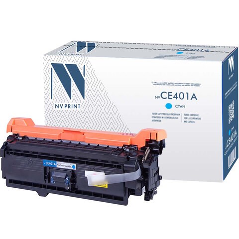 Картридж лазерный NV PRINT (NV-CE401A) для HP LaserJet Pro M570dn/M570dw, голубой, ресурс 6000 стр. 362224
