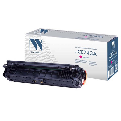 Картридж лазерный NV PRINT (NV-CE743A) для HP CP5220/CP5225/CP5225dn/CP5225n, пурпурный, ресурс 7300 страниц 363401