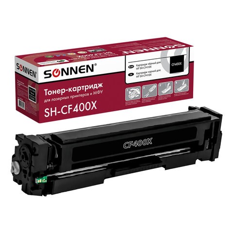 Картридж лазерный SONNEN (SH-CF400X) для HP LJ Pro M277/M252 ВЫСШЕЕ КАЧЕСТВО черный, 2800 страниц, 363942 363942