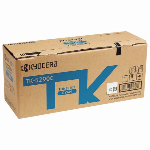 Тонер-картридж KYOCERA (TK-5290C) P7240cdn, голубой, ресурс 13000 страниц, оригинальный, 1T02TXCNL0 363663