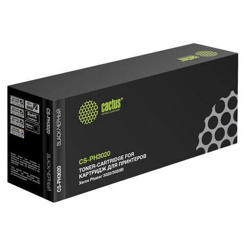 Картридж лазерный CACTUS (CS-PH3020) для XEROX Phaser 3020/WC3025, ресурс 1500 страниц 362580