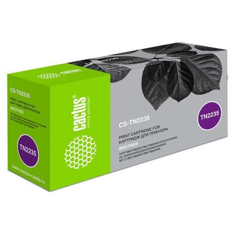 Картридж лазерный CACTUS (CS-TN2235) для BROTHER HL-2240R/2250/DCP-7060/7065, ресурс 1200 стр. 362694
