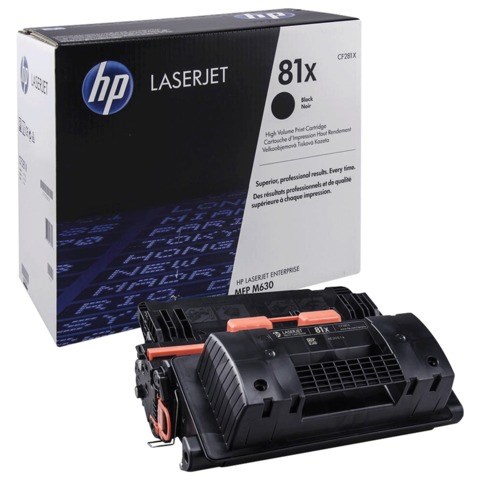 Картридж лазерный HP (CF281X) LaserJet M605/M606/M630, №81X, оригинальный, увеличенный ресурс 25000 страниц 361809