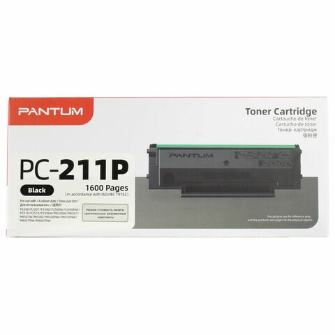 Картридж лазерный PANTUM (PC-211P) P2200/P2207/P2507/P2500/M6500/M6607, ресурс 1600 стр., оригинальный (PC-211EV) 362365