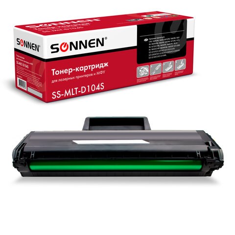 Картридж лазерный SONNEN (SS-MLT-D104S) для SAMSUNG ML-1660/1665 и другие, ВЫСШЕЕ КАЧЕСТВО, ресурс 1500 стр., 362914 362914