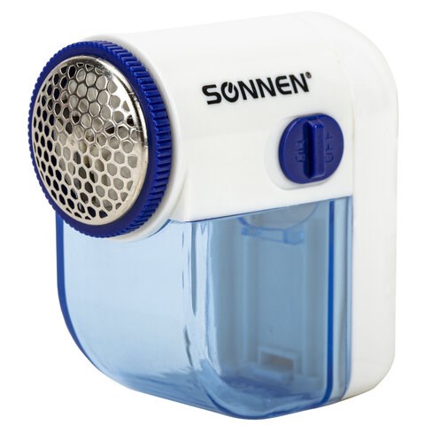 Машинка для удаления катышков миниклинер SONNEN FS-8808, белый/синий, 455464 455464