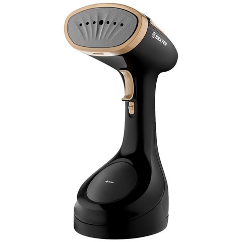 Отпариватель ручной BRAYER BR4125, 1700 Вт, пар 25 г/мин, резервуар 0,28 л, 1 режим, черный 456612