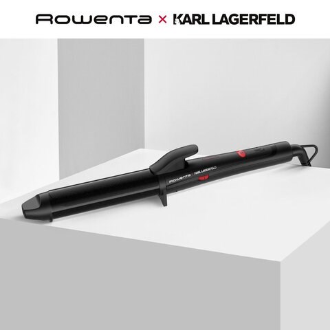 Щипцы для завивки волос ROWENTA Karl Lagerfeld CF323LF0, диаметр 32 мм, конусная форма, 120-200°C, черный, 1830008509 456488