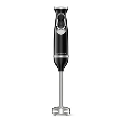 Блендер погружной BRAYER BR1249, 800 Вт, 2 скорости, 1 насадка, черный 456602