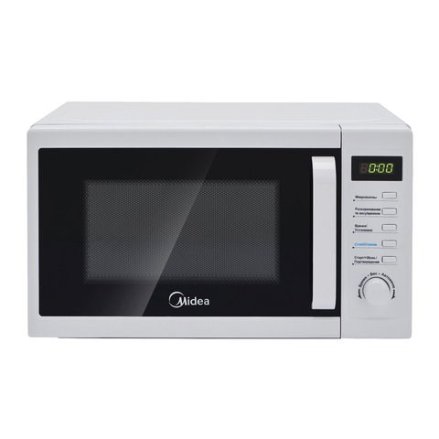Микроволновая печь MIDEA AM820CUK-W объем 20 л, мощность 800 Вт, механическое управление 454276