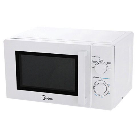 Микроволновая печь MIDEA MM720CY6-W объем 20 л, мощность 700 Вт, механическое управление, белая 454272