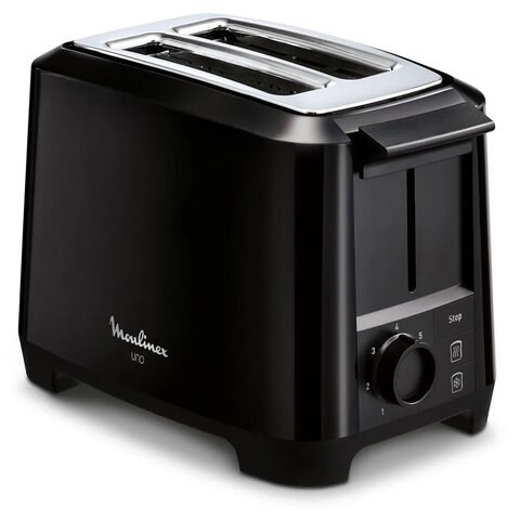 Тостер MOULINEX LT140811, 800 Вт, 2 тоста, 7 режимов, пластик, черный, 8010000210 456477
