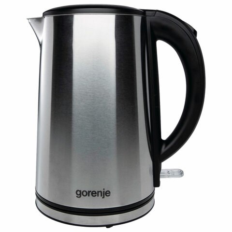 Чайник GORENJE K15DWS, 1,5 л, 2200 Вт, закрытый нагревательный элемент, металл, 740214 457656