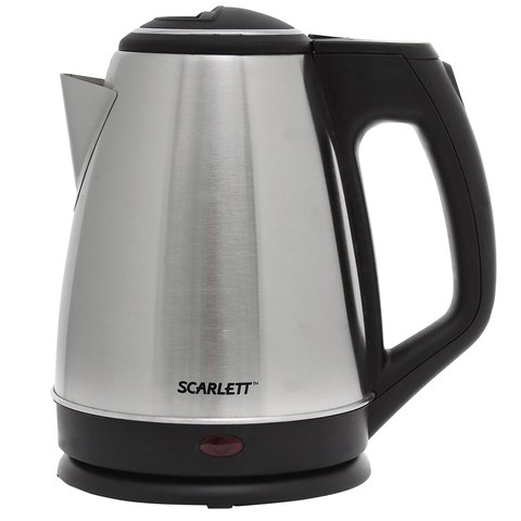 Чайник SCARLETT SC-EK21S25, 1,5 л, 1350 Вт, закрытый нагревательный элемент, сталь 452033