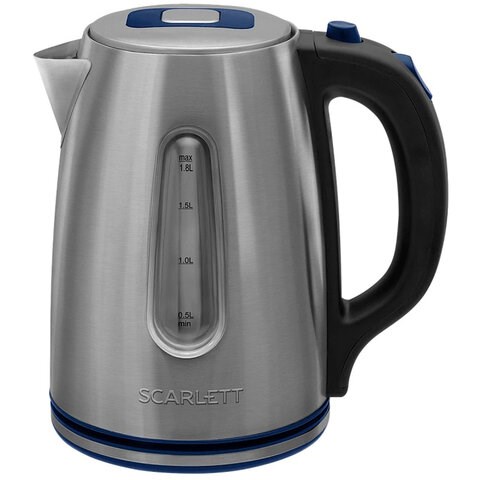 Чайник SCARLETT SC-EK21S72, 1,8 л, 2200 Вт, закрытый нагревательный элемент, стальной 457210