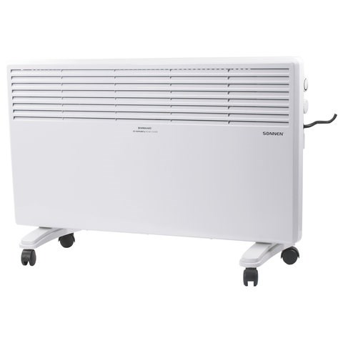 Обогреватель-конвектор SONNEN X-2000, 2000 Вт, напольная/настенная установка, белый, 453496 453496