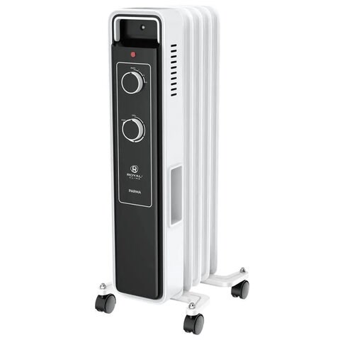 Обогреватель масляный ROYAL CLIMA ROR-PR5-1000M, 1000 Вт, 5 секций, белый 456578