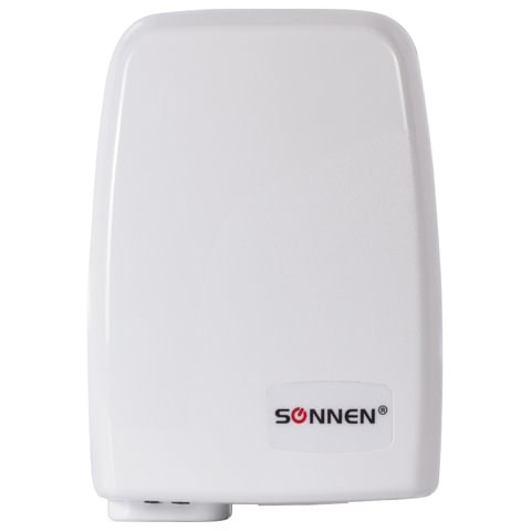 Сушилка для рук SONNEN HD-120, 1000 Вт, пластиковый корпус, белая, 604190 604190