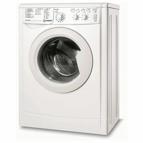 Стиральная машина INDESIT IWSC 6105, 1000 об/мин, 6 кг, фронтальная загрузка, 16 программ, белая, 869990767720 457172