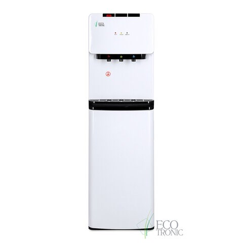Кулер для воды ECOTRONIC K41-LX, напольный, НИЖНЯЯ ЗАГРУЗКА, нагрев/охлаждение, 3 крана, белый 11744 456861