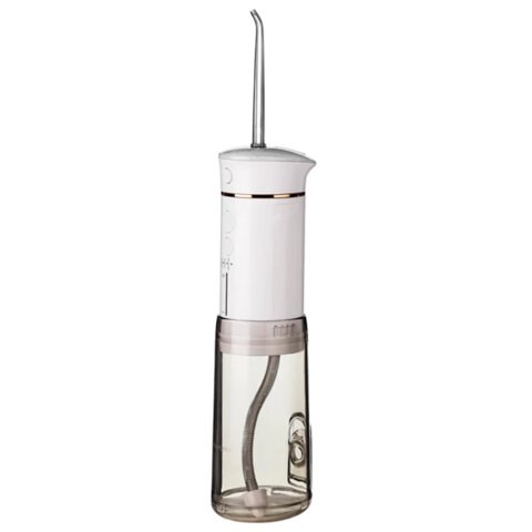 Ирригатор для полости рта REVYLINE RL 420, портативный, емкость резервуара 0,18 л, 2 насадки, белый 456553