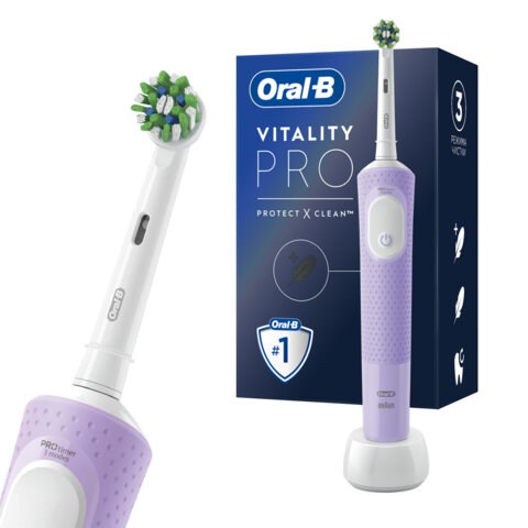 Зубная щетка электрическая ORAL-B (Орал-би) Vitality Pro, ЛИЛОВАЯ, 1 насадка, 80367617 608718
