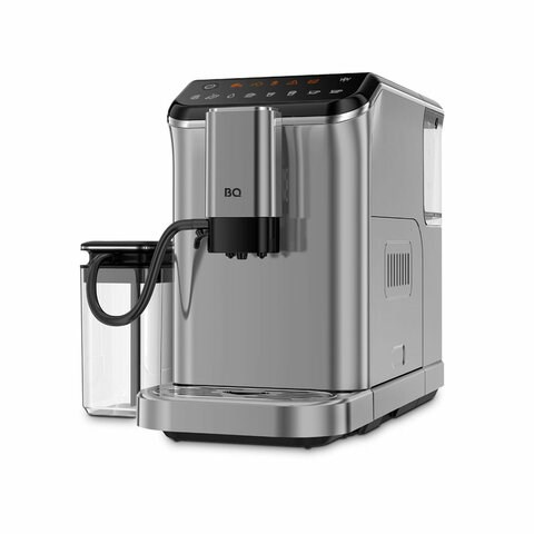 Кофемашина BQ (БИ-КЬЮ) CM6000, 1350 Вт, объем 1,5 л, автокапучинатор, серебристая, 86199065 457496