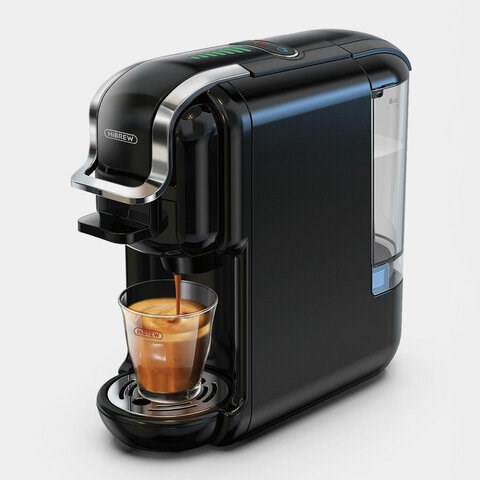 Кофемашина капсульная 5 в 1 NES/DG/чалды/молотый/K-Cup HIBREW H2B, 1450 Вт, объем 0,6 л, черная, 09915, AC-514K Black 456781