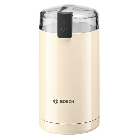 Кофемолка BOSCH TSM6A017C, мощность 180 Вт, вместимость 75 г, пластик, бежевая 456929