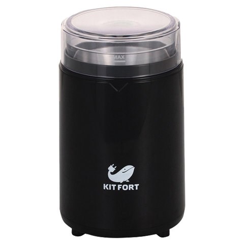 Кофемолка KITFORT КТ-1314, мощность 150 Вт, вместимость 60 г, пластик, черный 454864