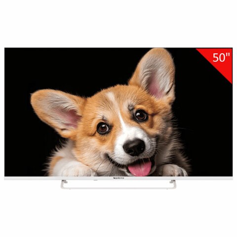 Телевизор TOPDEVICE TDTV50CS03U_WE, 50'' (126 см), 3840x2160, 4K, 16:9 SmartTV, Wi-Fi, Bluetooth, белый 458155