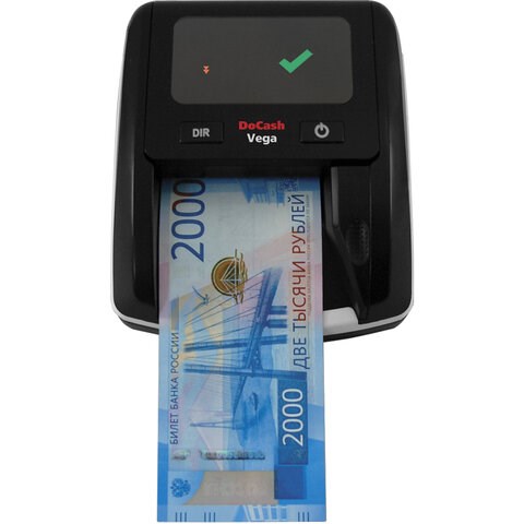 Детектор банкнот DOCASH VEGA, автоматический, ИК, МАГНИТНАЯ, АНТИСТОКС детекция, АКБ, 12398 291093