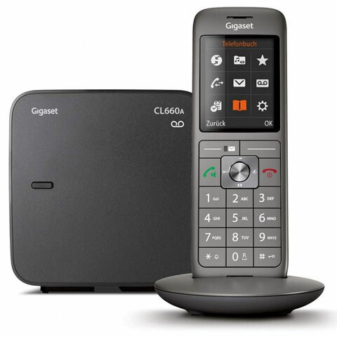Радиотелефон Gigaset CL660A, память 400 номеров, АОН, повтор, часы, черный, S30852H2824S321 263131