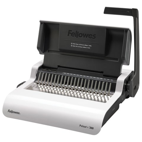 Переплетная машина для пластиковой пружины FELLOWES "PULSAR+", пробивает до 20 л., сшивает до 300 л., FS-56276 530885