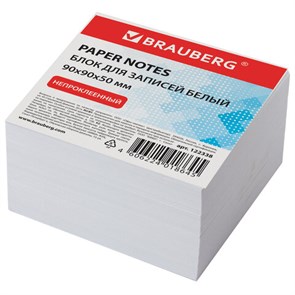 {{photo.Alt || photo.Description || 'Блок для записей BRAUBERG, непроклеенный, куб 9х9х5 см, белый, белизна 95-98%, 122338'}}