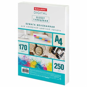 {{photo.Alt || photo.Description || 'Бумага BRAUBERG DIGITAL GLOSSY мелованная глянцевая А4, 170 г/м2, 250 л., для полноцветной лазерной печати, 120% (CIE), 116404'}}
