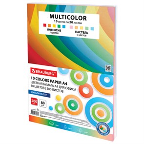 {{photo.Alt || photo.Description || 'Бумага цветная 10 цветов BRAUBERG MULTICOLOR, А4, 80 г/м2, 200 л. (10 цветов x 20 листов), 114209'}}