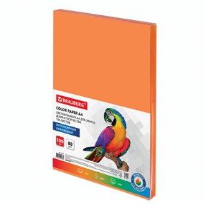 {{photo.Alt || photo.Description || 'Бумага цветная BRAUBERG, А4, 80 г/м2, 100 л., интенсив, оранжевая, для офисной техники, 112452'}}