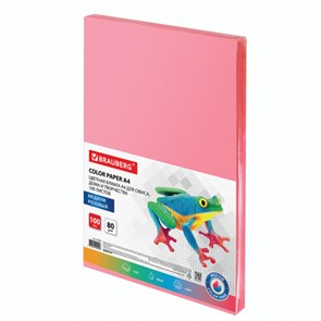 {{photo.Alt || photo.Description || 'Бумага цветная BRAUBERG, А4, 80 г/м2, 100 л., медиум, розовая, для офисной техники, 112455'}}