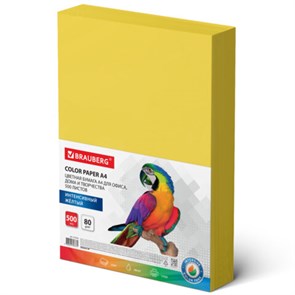 {{photo.Alt || photo.Description || 'Бумага цветная BRAUBERG, А4, 80 г/м2, 500 л., интенсив, желтая, для офисной техники, 115216'}}
