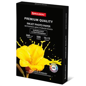 {{photo.Alt || photo.Description || 'Фотобумага PREMIUM суперглянцевая, 10х15 см, 260 г/м2, односторонняя, 500 листов, BRAUBERG, 364000'}}