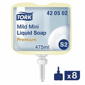 {{photo.Alt || photo.Description || 'Картридж с жидким мылом одноразовый TORK (Система S2) Premium, 0,475 л, 420502'}}