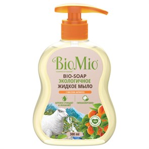 {{photo.Alt || photo.Description || 'Мыло жидкое гипоаллергенное 300 мл BIOMIO "С маслом абрикоса", дозатор, 517.04163.0101'}}