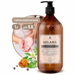 {{photo.Alt || photo.Description || 'Мыло жидкое парфюмированное 1 л, GRASS MILANA "Черный перец амбра и нероли", дозатор, 125709'}}