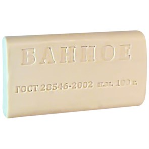 Мыло туалетное 100 г, ММЗ ЭКОНОМ "Банное", без обертки 609265